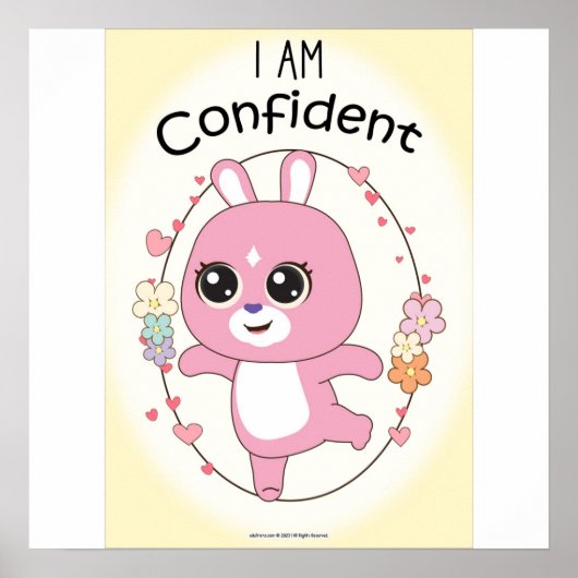 I am confident Wall art Poster (Vorne)