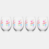 I Am Crazy For You Weinglas Ohne Stiel (Vorderseite)