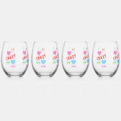 I Am Crazy For You Weinglas Ohne Stiel (Hinten)