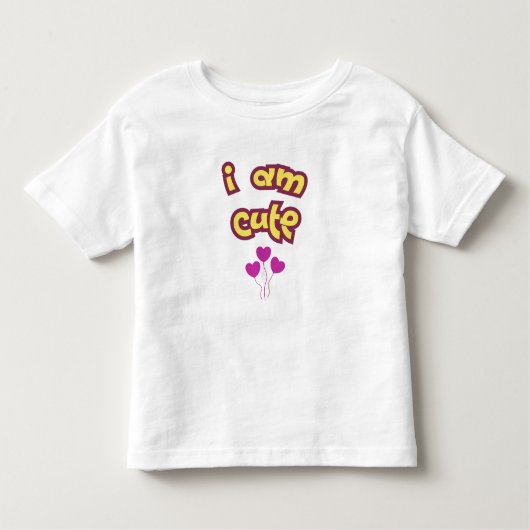I am cute kleinkind t-shirt (Vorderseite)