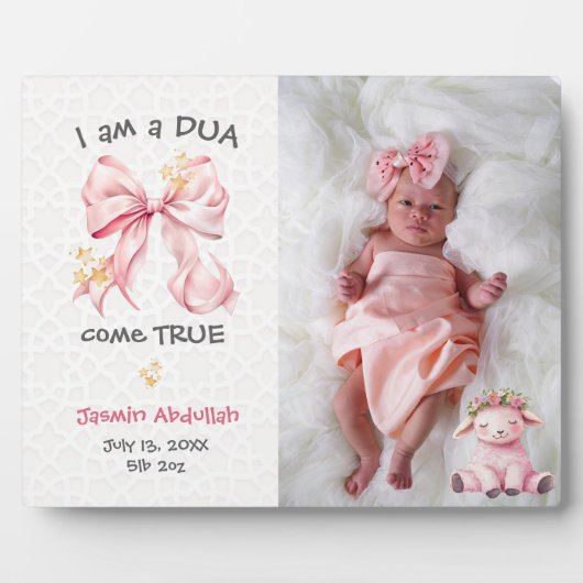 I am dua come true Photo Easel Fotoplatte (Vorderseite)