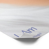 I AM - Emotive AI Fantasy Art Portrait Print Poster (Ecke)