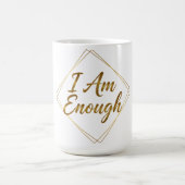 I Am Enough Minimal Script Kaffeetasse (Mittel)