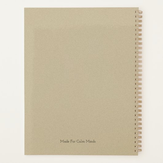 I Am Enough – Minimal Self Care Planner Cover Planer (Rückseite)