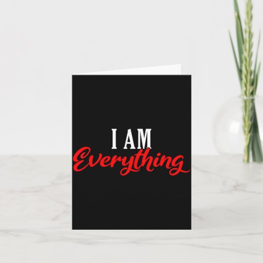 I Am Everything Valentine´s Day Love Couples Karte (Vorderseite)