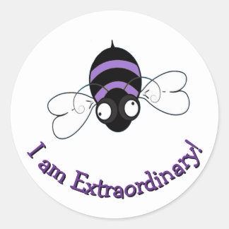 I Am Extraordinary Round Sticker
