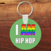"I AM HIP HOP" RAINBOW BRIEF SCHLÜSSELANHÄNGER (Vorderseite)