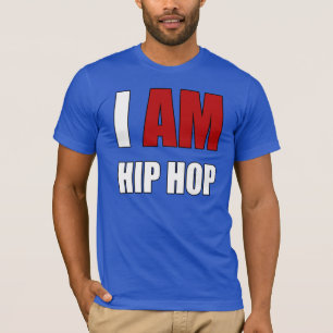 "I AM HIP HOP", RED LETTER  T-Shirt
