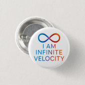 I AM Infinite Velocity – Quantum Energy Design Button (Vorne & Hinten)