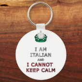 i am italian i nicht behalten Ruhe Schlüsselanhänger (Vorderseite)