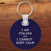 i am italian i nicht behalten Ruhe Schlüsselanhänger (Vorderseite)
