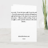 "I am..." Karte (Rückseite)