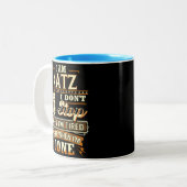 I Am Katz. I Don't Stop When I'm Tired Zweifarbige Tasse (Vorderseite Links)