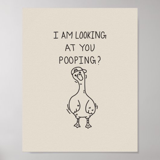 I am looking at you pooping poster (Vorne)