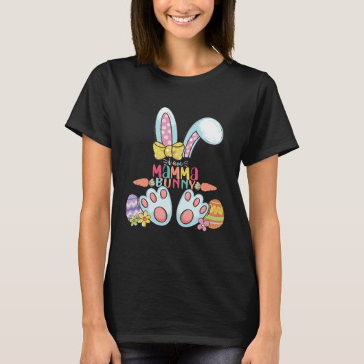 I am Mamma Bunny Easter Day Egg Women T-Shirt (Vorderseite)