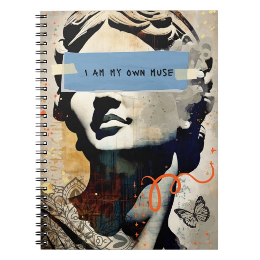 I Am My Own Muse | Notebook Journal Notizblock (Vorderseite)