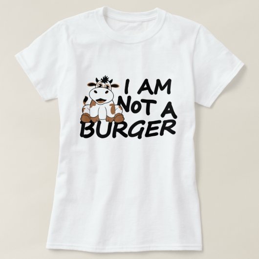 I am not a burger T-shirt (Design vorne)