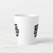 I Am Not Interested In You Text – Bold Attitude  Milchtasse (Vorderseite)