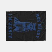 I Am Not Needy I'm Wanty Funny Raccoon Fleecedecke (Vorderseite (Horizontal))