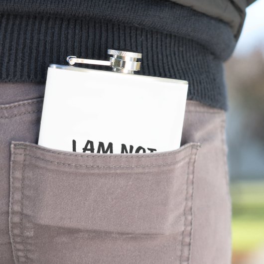 I am not perfect, but I am unique Flachmann (Beispiel)