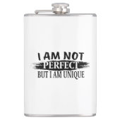 I am not perfect, but I am unique Flachmann (Vorderseite)