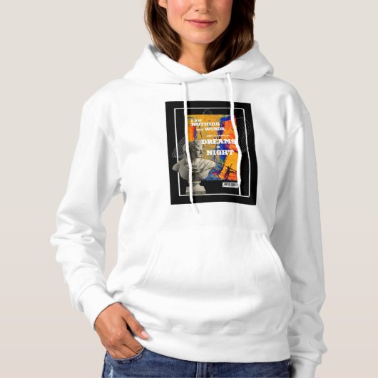 I Am Nothing But Words Poetry hoodie (Vorderseite)