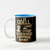 I Am Odell. I Don't Stop When I'm Tired Zweifarbige Tasse (Links)
