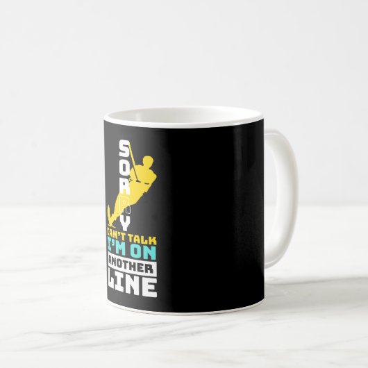 I Am On Another Line Waterskiing Kaffeetasse (VorderseiteRechts)