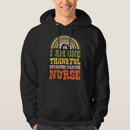 I Am One Thankful Advanced Practice Nurse Bohemian Hoodie (Vorderseite)