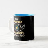 I Am ORDONEZ What's Your Superpower Zweifarbige Tasse (Vorderseite Links)