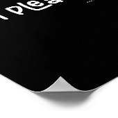 I Am Pleasant , Funny Humor Apparel Joke Gag  Poster (Ecke)