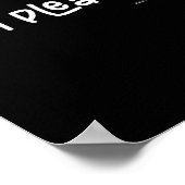 I Am Pleasant , Funny Humor Apparel Joke Gag Premi Poster (Ecke)