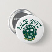 I AM POLY Classic Button (Vorne & Hinten)