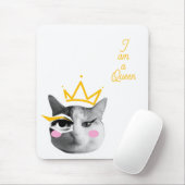 I Am Queen – Elegant funny Mousepad (Mit Mouse)