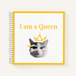 I Am Queen – Elegant funny Notizblock