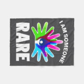 I Am Rare Disease Awareness Shirt - Rare Disease D Fleecedecke (Vorderseite (Horizontal))