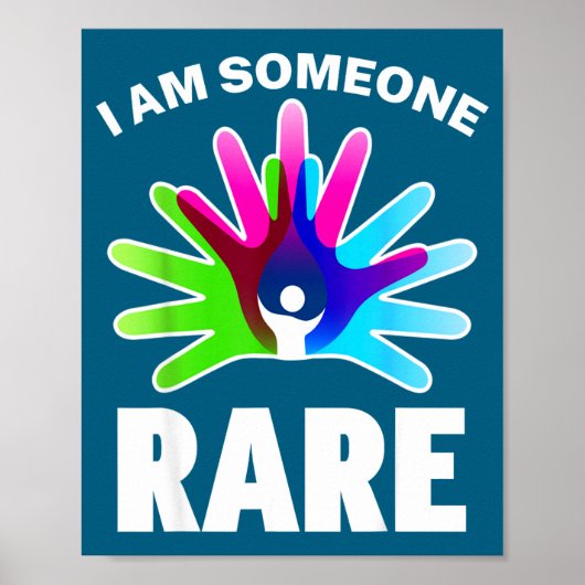 I Am Rare Disease Awareness Shirt - Rare Disease D Poster (Vorne)
