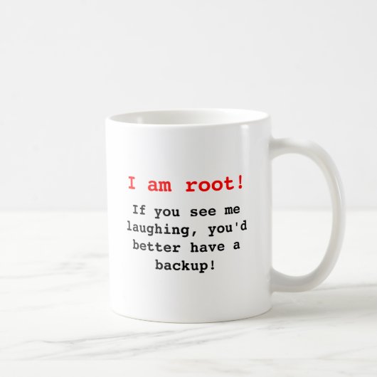 I am root! kaffeetasse (Rechts)