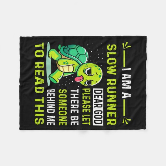 I Am Runner Dear God Please Let There Be Someone F Fleecedecke (Vorderseite (Horizontal))