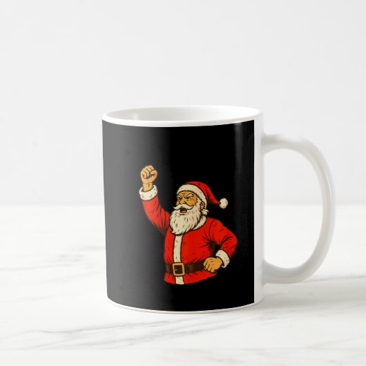 I Am Santifa Santa Claus Anti Fascism Christmas Au Kaffeetasse (Rechts)