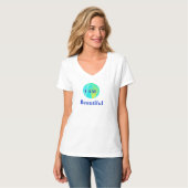 "I AM" Schöne T-Shirt (Vorderseite Vollansicht)