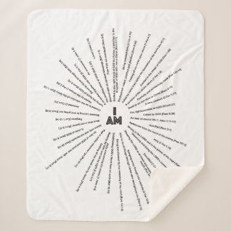 I AM Scriptures Sherpa Blanket (KUNSTBAR) Sherpadecke
