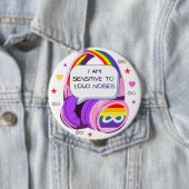 I Am Sensitive To Noise Sensory Sensitivity pin Button (Beispiel)