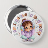  I Am Sensitive to Noises Badge Pin Sensory Badge Button (Vorne & Hinten)