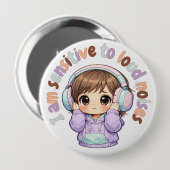  I Am Sensitive to Noises Badge Pin Sensory Badge Button (Vorne & Hinten)