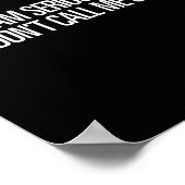 I Am Serious And Don't Call Me Shirley Funny Shirt Poster (Ecke)