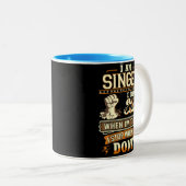 I Am Singer. I Don't Stop When I'm Tired Zweifarbige Tasse (VorderseiteRechts)