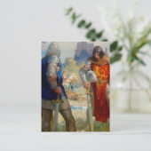 "I Am Sir Lancelot du Lake" von NC Wyeth Postkarte (Stehend Vorderseite)