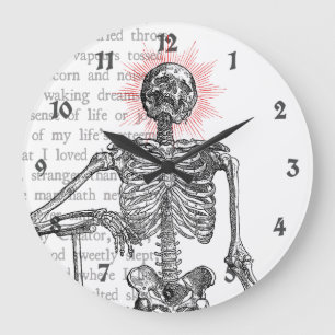 I am Skeleton! Große Wanduhr