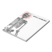 I am Skeleton! Notepad Notizblock (Rotiert)